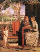 Dante Gabriel Rossetti The infancy of Maria Germany oil painting artist